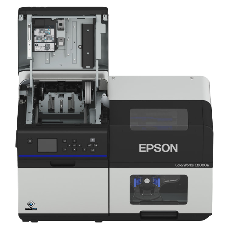 impresora epson modelo cw c-8000e abierta