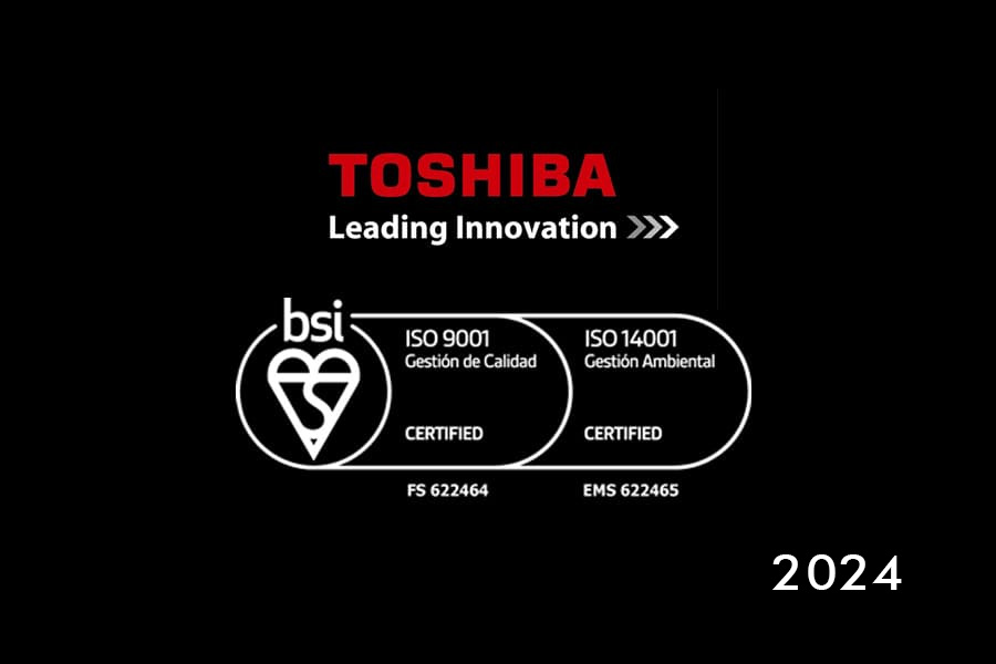 toshiba renueva los certificados iso de calidad y medio ambiente